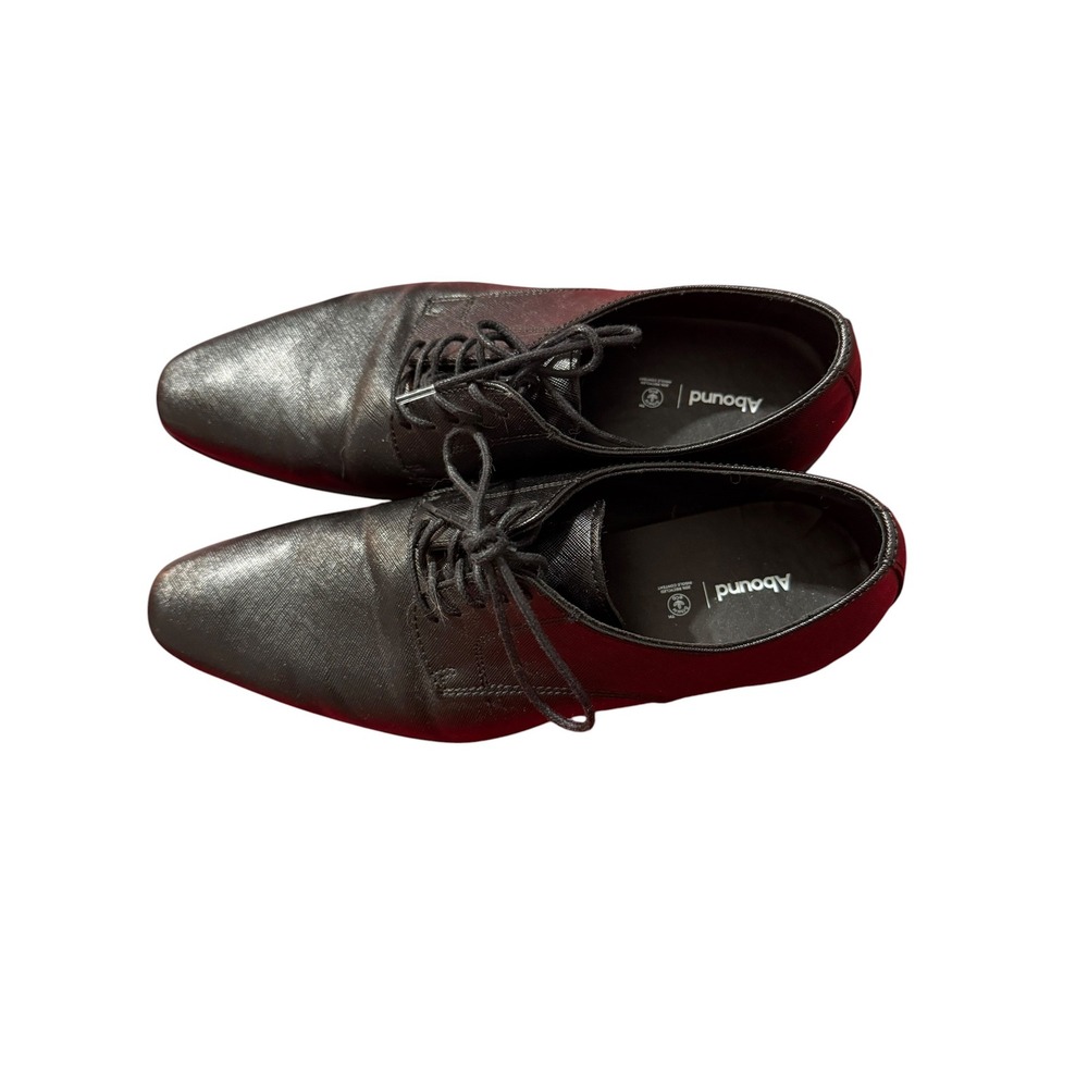 Abound Mens Black Saffiano Textured Lace Up Derby Dress Shoes 9M RN58665